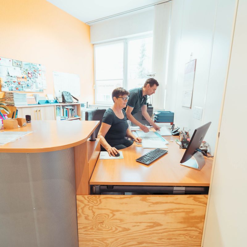 Schleicher - Physiotherapie und Ergotherapie in Eislingen - Empfangsbereich der Praxis